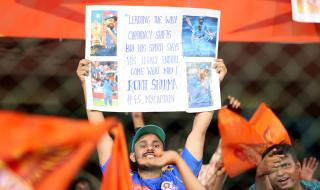 Rohit Fans Stand Out Among Orange Army