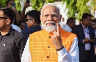 PIX: Modi to Pawar, famous faces at polling booths
