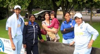 Spotted: Indian women's cricket team in the UK