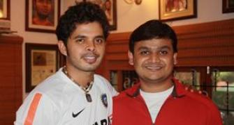 Spotted: Sreesanth at his restaurant in Bangalore