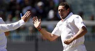 Images: Bresnan puts England on cusp of Ashes win
