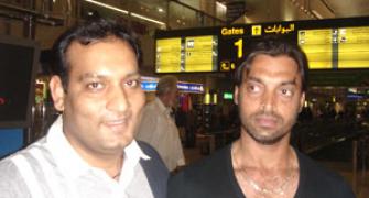 Spotted: Shoaib Akhtar at Dubai airport