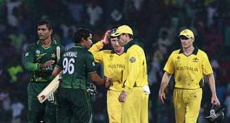 Images: Pak beat Aussies, take top spot in group