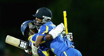 PIX: Jayawardene leads chase as Lanka down Australia