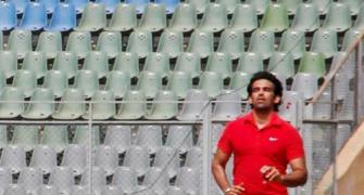 PHOTOS: Zaheer undergoes fitness test at Wankhede