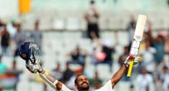 Dhawan lights up Mohali with record-breaking ton