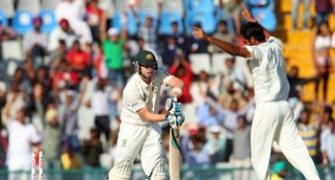Kumar's triple strike gives India the edge in Mohali