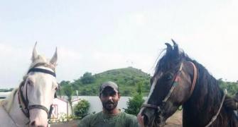 PHOTOS: Sir Jadeja hooked on horses!
