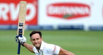 Du Plessis falls short of ton as South Africa take lead