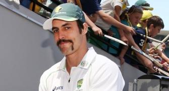 Mitch Johnson finally shaves off 'filthy moustache' for charity
