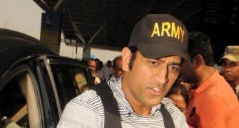 Dhoni's daughter Ziva grabs attention at Ranchi airport
