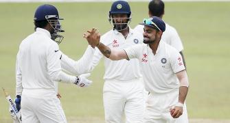 PHOTOS: Kohli records first win as Test captain in Sanga's swansong