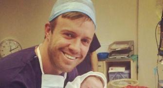 It's a baby boy for South Africa captain AB de Villiers!