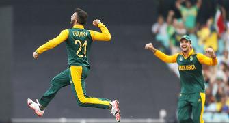 Duminy claims S.Africa's first World Cup hat-trick