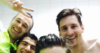 PHOTOS: Barca players let their hair down after 23rd La Liga title win