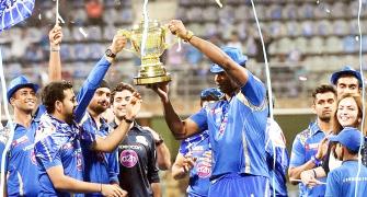 PHOTOS: Hero's welcome for IPL champs Mumbai Indians at Wankhede