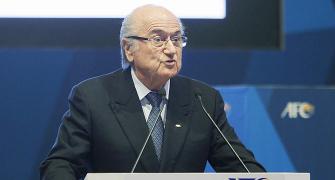 Where is FIFA president Sepp Blatter?