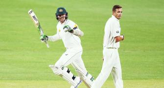 Day-night Test PHOTOS: Marsh, Voges push Australia within reach of victory