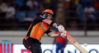 IPL PHOTOS: Bhuvneshwar, Warner help Hyderabad demolish Gujarat