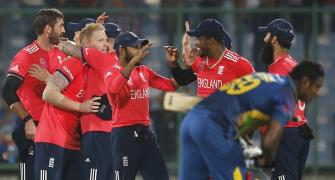 WT20 PHOTOS: England hold nerve to beat Lanka; reach semis