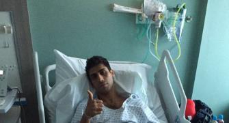 First Look: Nehra undergoes knee surgery in London