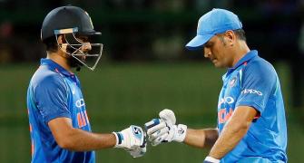 PHOTOS: Rohit, Dhoni lift India to series-clinching win