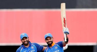PHOTOS: Kohli, Rohit hit tons as India humiliate Sri Lanka