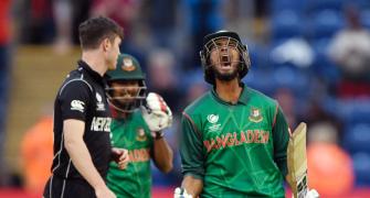 PHOTOS: Bangladesh shock New Zealand to keep semis hopes alive