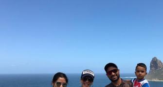 PIX: 'Tourists' Dhawan, Kohli spend quality family time in Cape Town