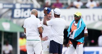 PHOTOS: Dangerous pitch halts play on Day 3 after India seize control