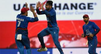 PHOTOS: Rashid helps Afghanistan pull-off thrilling tie against India