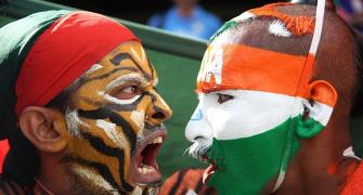 PIX: Fans face off before India Bangladesh tie