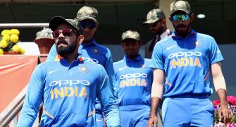 PHOTOS: Team India's special tribute to armed forces