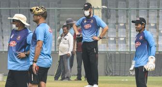 WATCH: Bangladesh players train with masks in Delhi