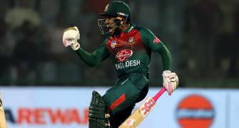 PIX: Rahim helps Bangladesh end losing run vs India
