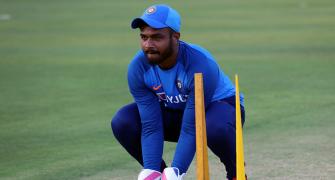 Samson replaces injured Dhawan for West Indies T20Is
