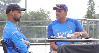 Here's how Shastri and Dhawan spent their morning!
