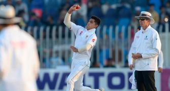 Naseem's hat-trick puts Pakistan in control
