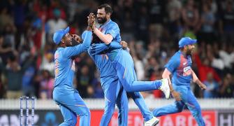 Rohit credits Shami for Super Over win over Kiwis