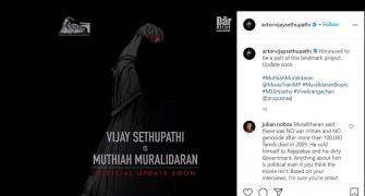Tamil star Sethupathi to play Muralitharan in biopic