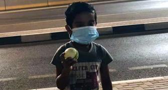 SEE: AB's 6 lands outside stadium; kid finds ball
