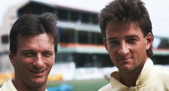 The Waugh brothers first pair of twins to play a Test