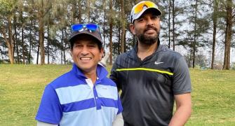 Sachin, Yuvi reunite on golf course