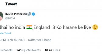 KP gets cheeky as he congratulates India