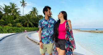 PIX: Yuzi and Dhanashree's Maldives vacation