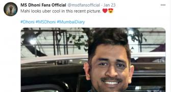 Seen Dhoni's new look?