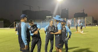 T20 WC: Team mentor Dhoni joins Kohli and Co