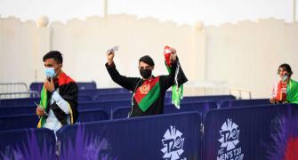 Afghan fans celebrate big win in T20 World Cup opener