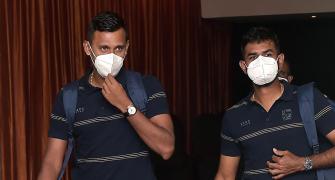 Sri Lanka's Test players arrive in Dharamsala