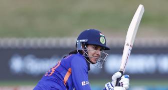 India opener Mandhana hit on head in World Cup warm-up